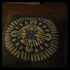 spiral design throw pillow